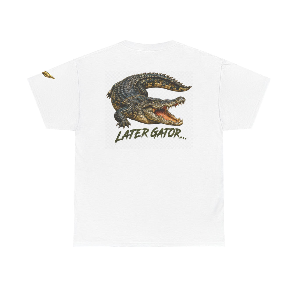 Alligator Graphic Tee — 'Later Gator' Casual Cotton T‑Shirt