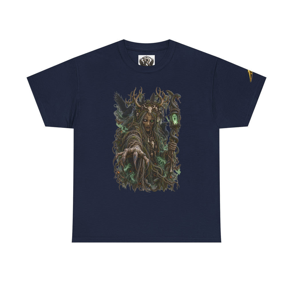 Forest Witch Graphic Tee — Dark Fantasy Nature Spirit T-Shirt