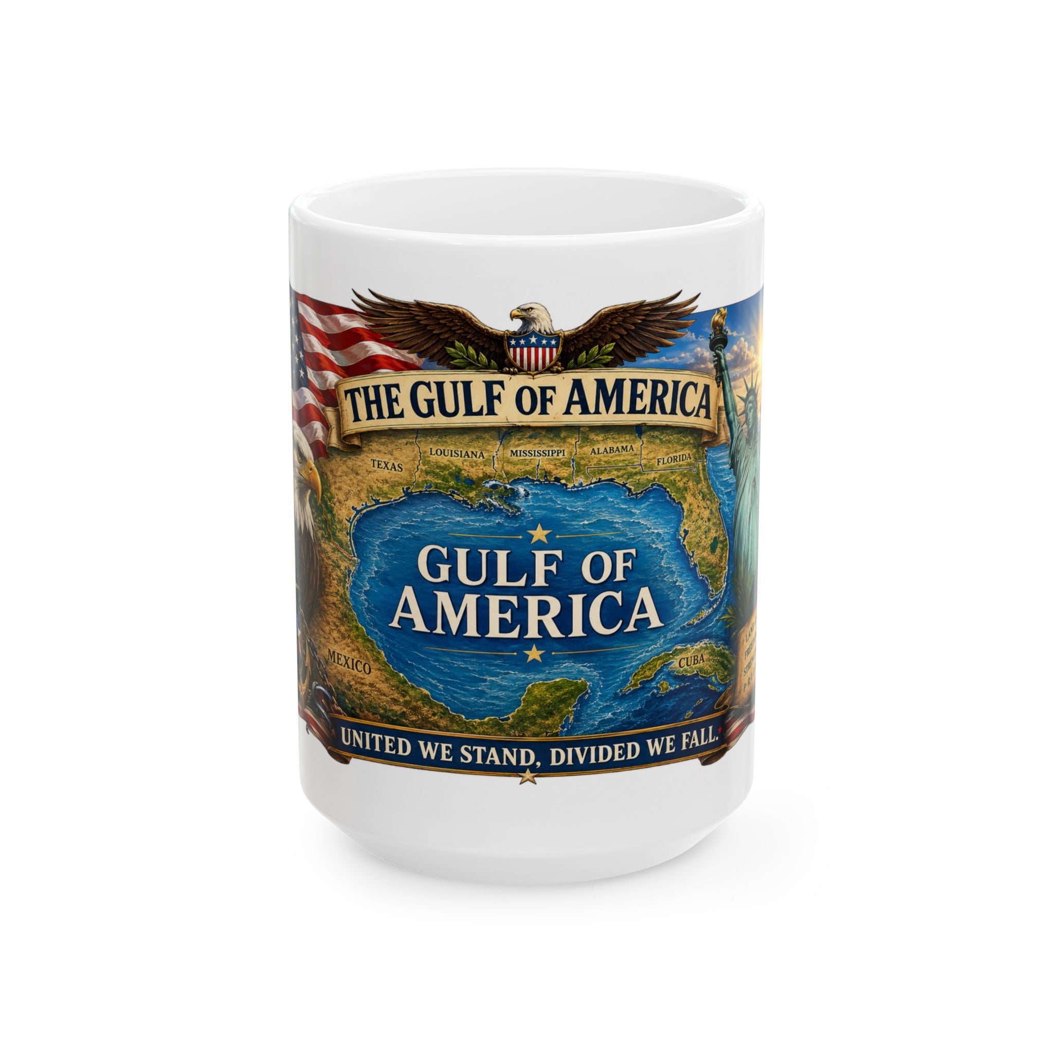 Gulf of America Ceramic Mug — Patriotic Map Design (11oz/15oz)