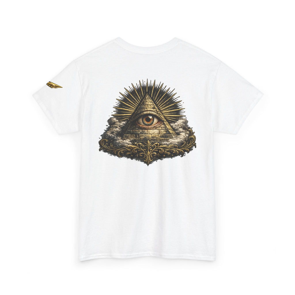All-Seeing Eye Graphic T-Shirt — Occult Pyramid Art Tee