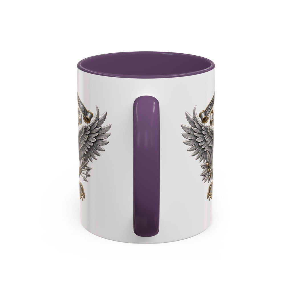 Eagle Shield Accent Coffee Mug — Patriotic "In God We Trust" Design