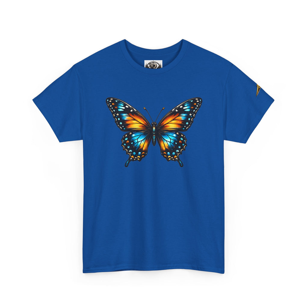 Butterfly Graphic Tee — Vibrant Monarch-Inspired Chest Print