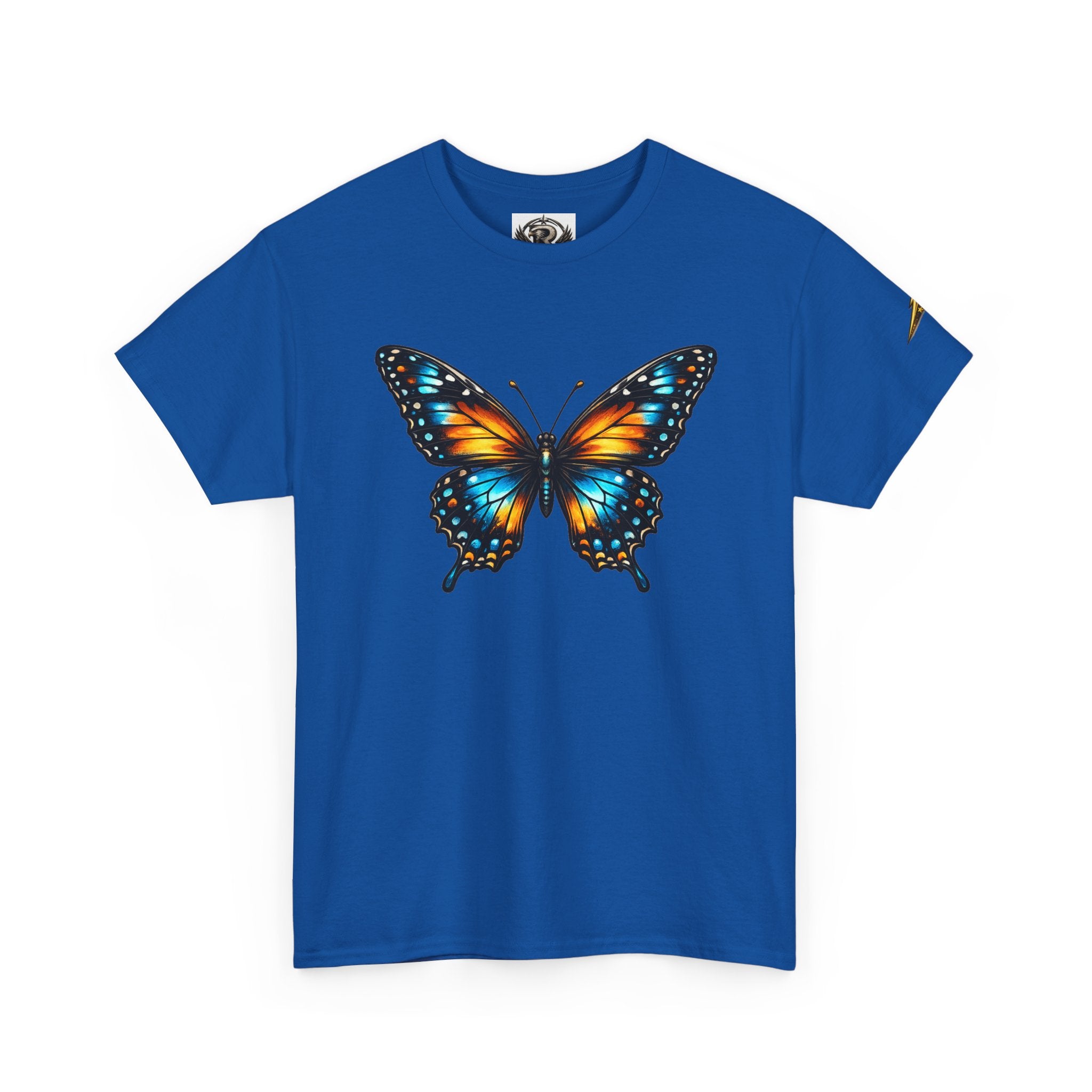 Butterfly Graphic Tee — Vibrant Monarch-Inspired Chest Print