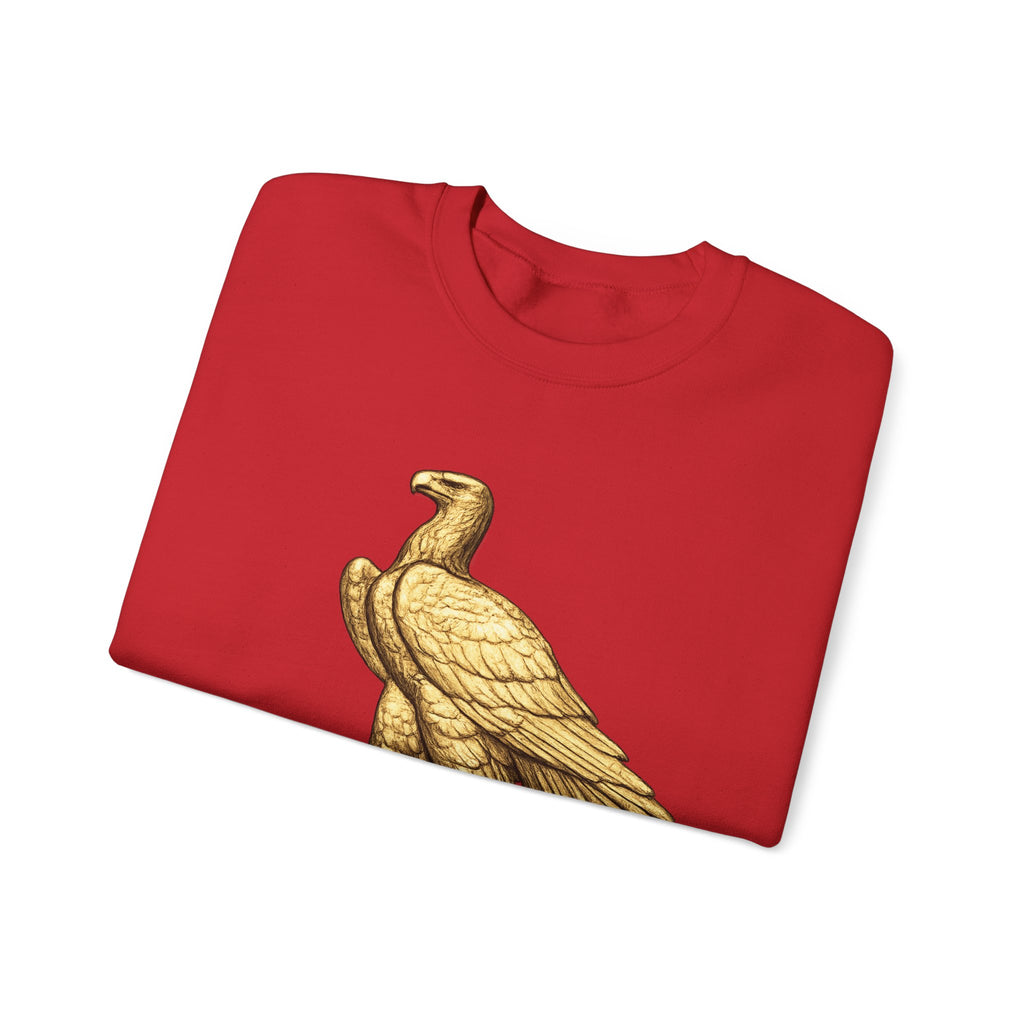 Crewneck Sweatshirt — Gold Eagle 'In God We Trust' Patriotic Pullover