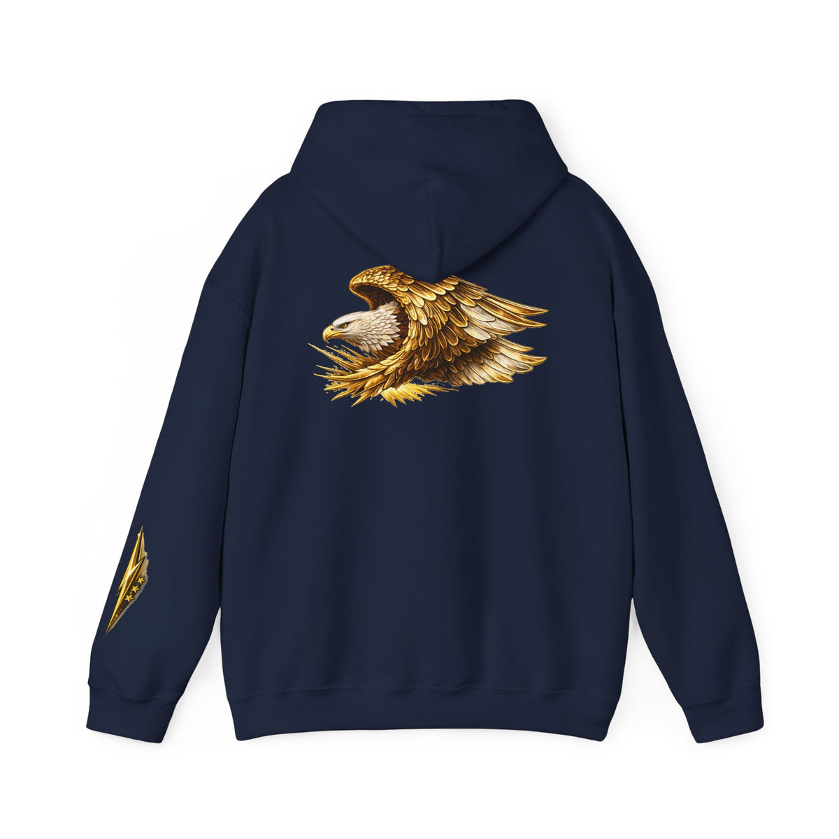 Eagle Wings Hoodie — Golden Bald Eagle Graphic Pullover
