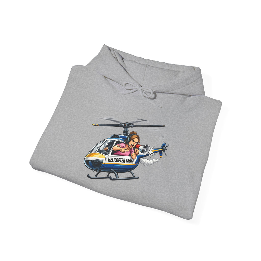 Helicopter Rescue Graphic Hoodie — Vintage Pilot Cartoon Sweatshirt