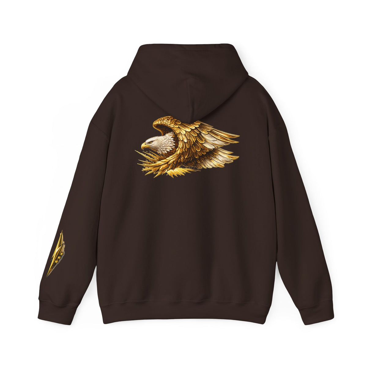 Eagle Wings Hoodie — Golden Bald Eagle Graphic Pullover