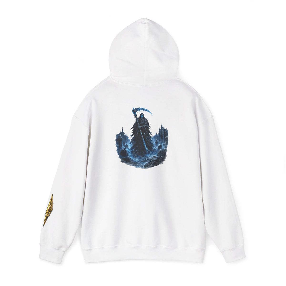 Viking Odin Raven Hoodie — Norse Warrior Wolf Forest Graphic Hoodie