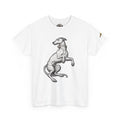 Greyhound Illustration Tee — Vintage Reared Dog Graphic T-Shirt