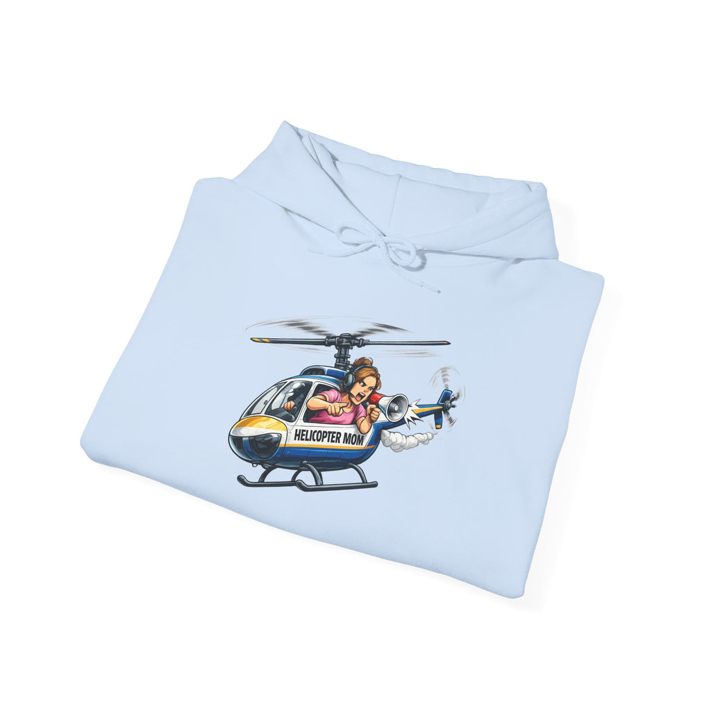 Helicopter Rescue Graphic Hoodie — Vintage Pilot Cartoon Sweatshirt