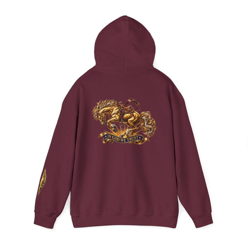 Golden Horse Hoodie — Regal Graphic Sweatshirt