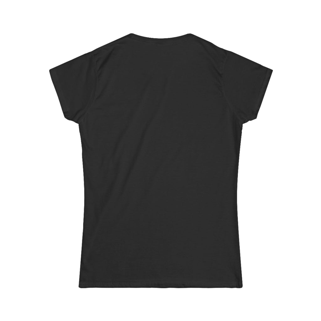 Women's Softstyle Tee — 'Eyes Up Here' Minimal Graphic Shirt
