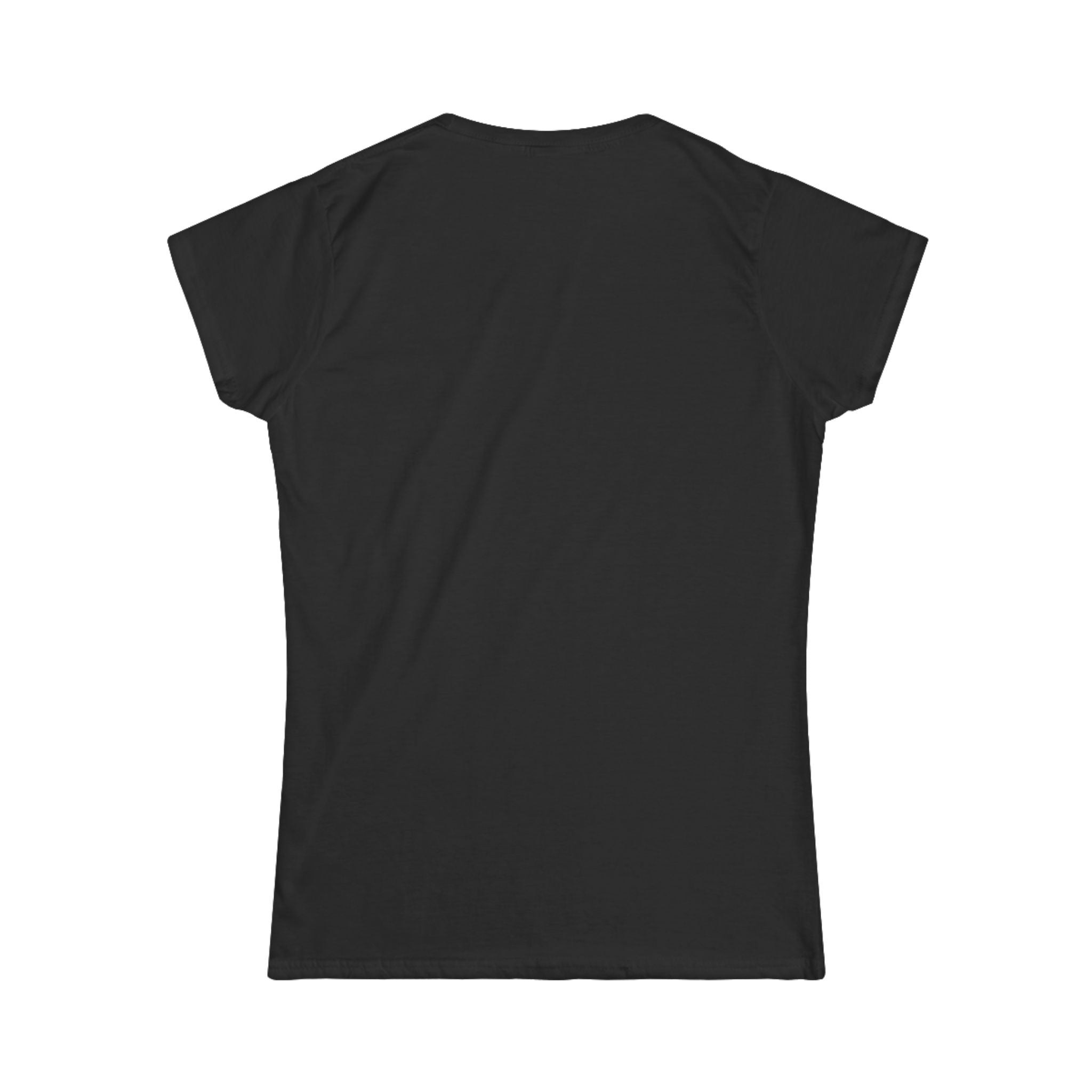 Women's Softstyle Tee — 'Eyes Up Here' Minimal Graphic Shirt