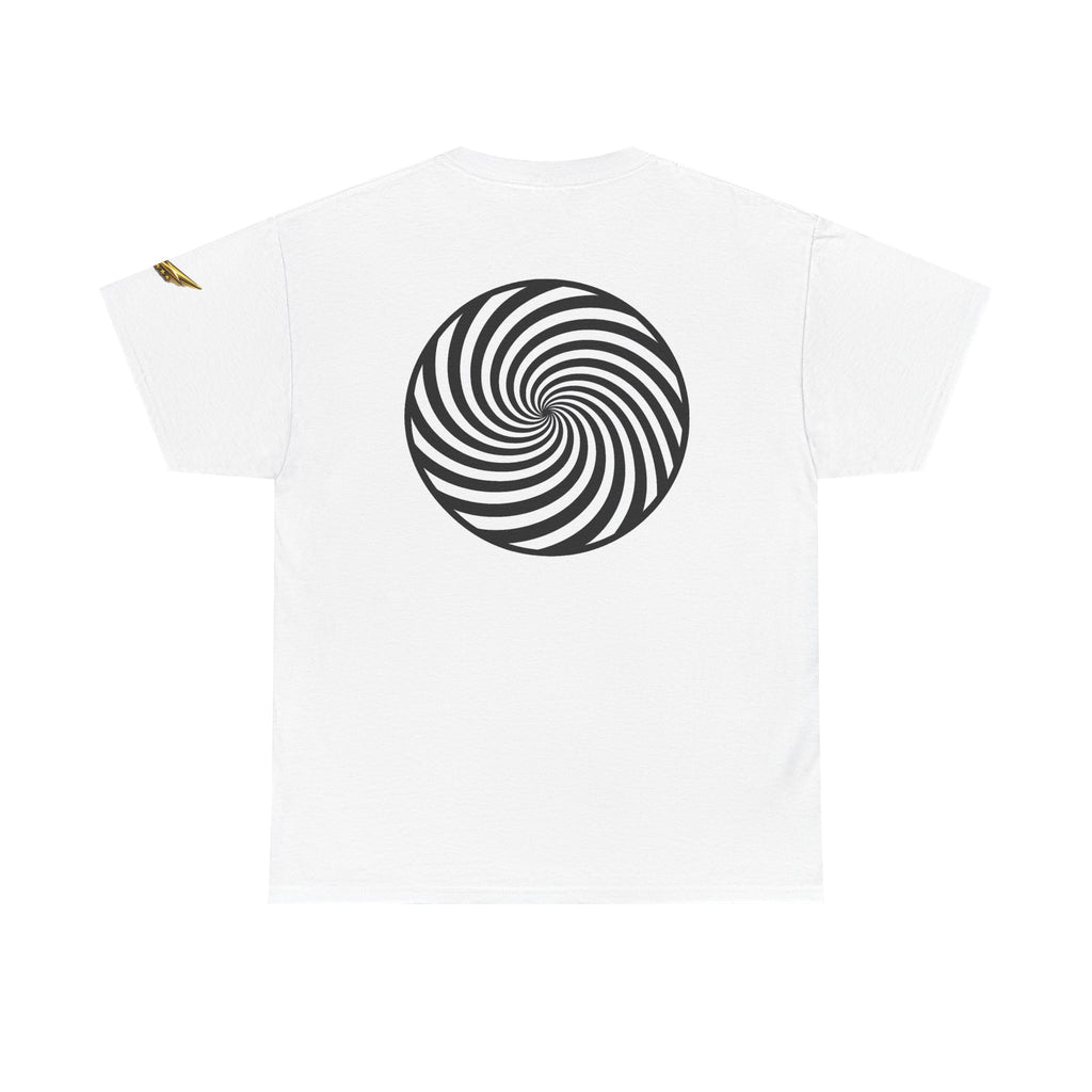 Hypnotic Spiral Tee — Optical Illusion Graphic T-Shirt