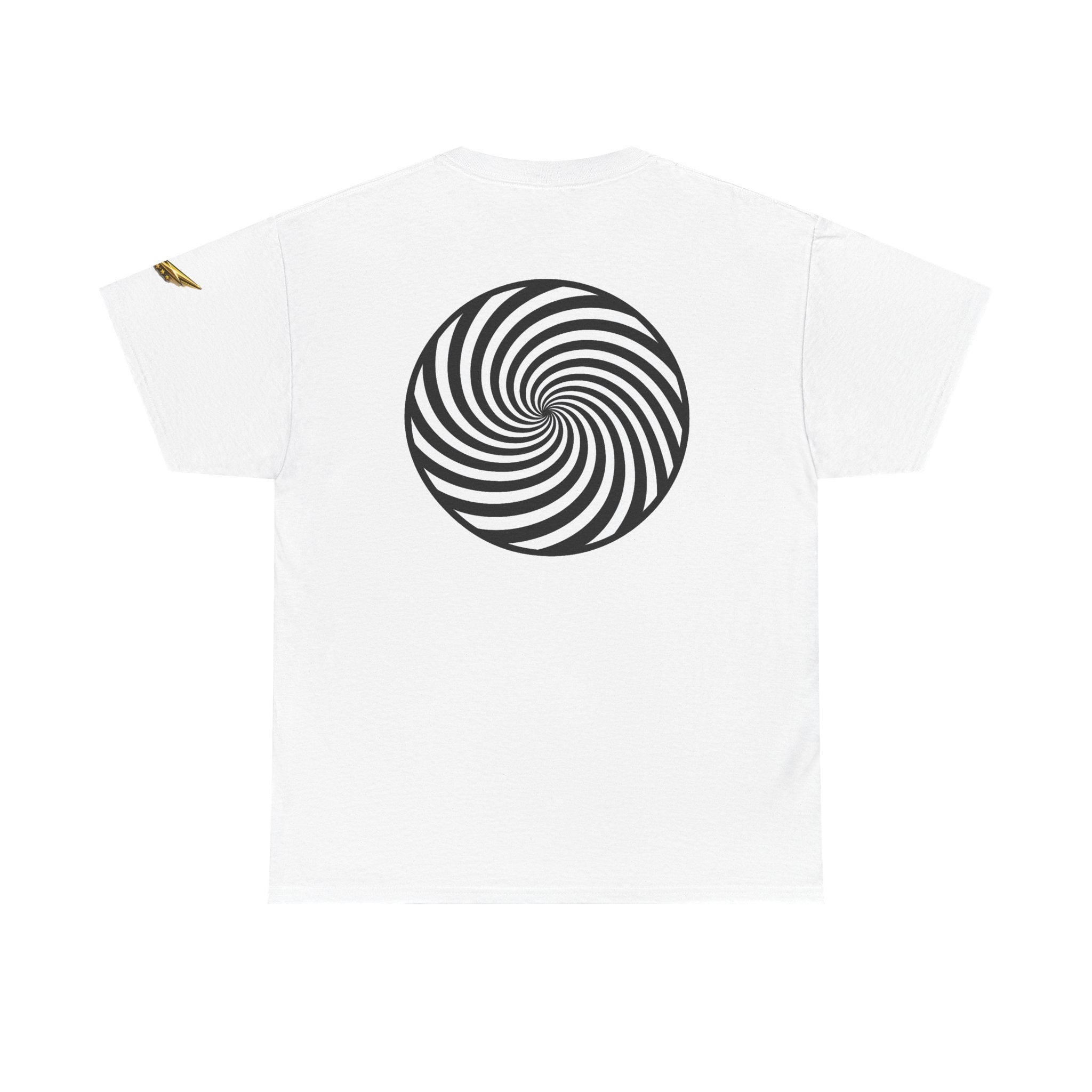 Hypnotic Spiral Tee — Optical Illusion Graphic T-Shirt