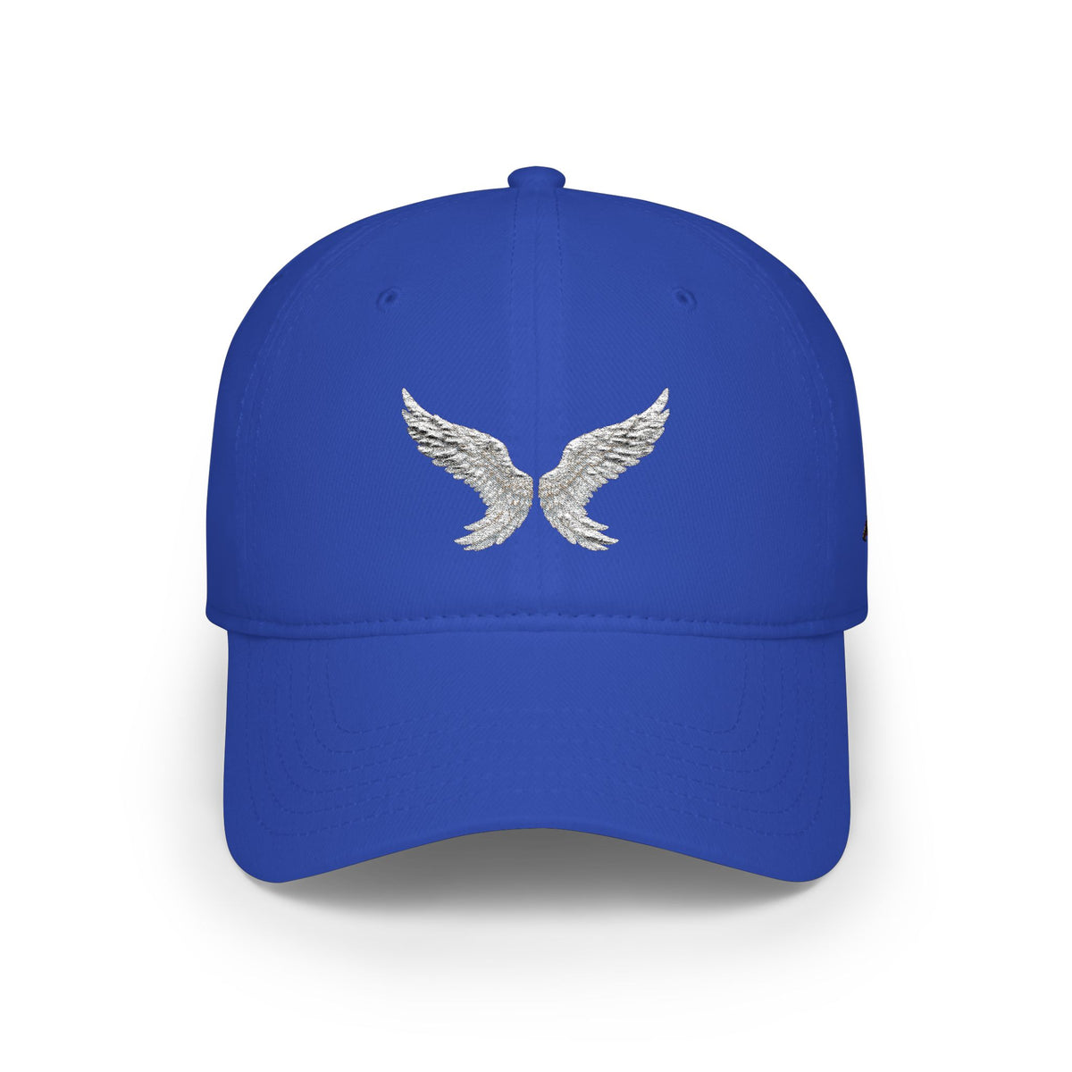 Silver Angel Wings Embroidery — Low Profile Baseball Cap