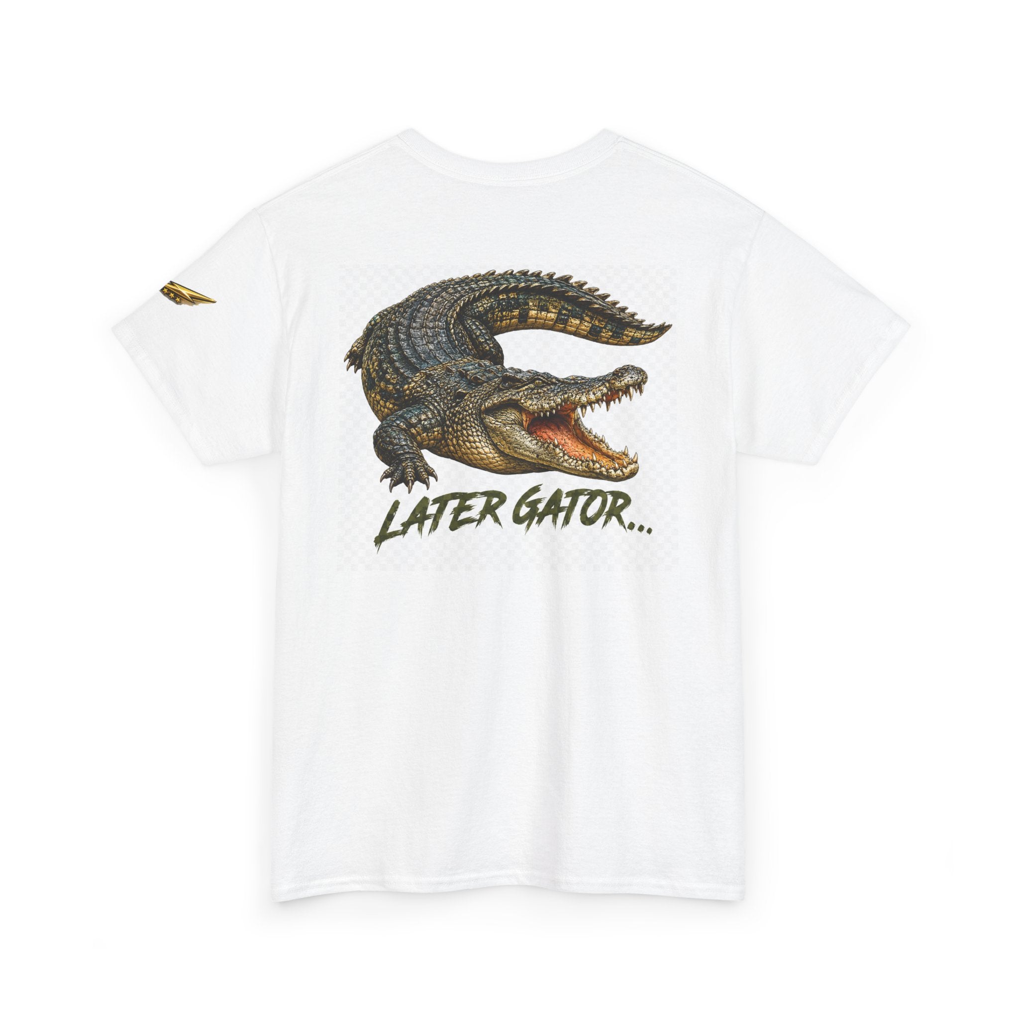 Alligator Graphic Tee — 'Later Gator' Casual Cotton T‑Shirt