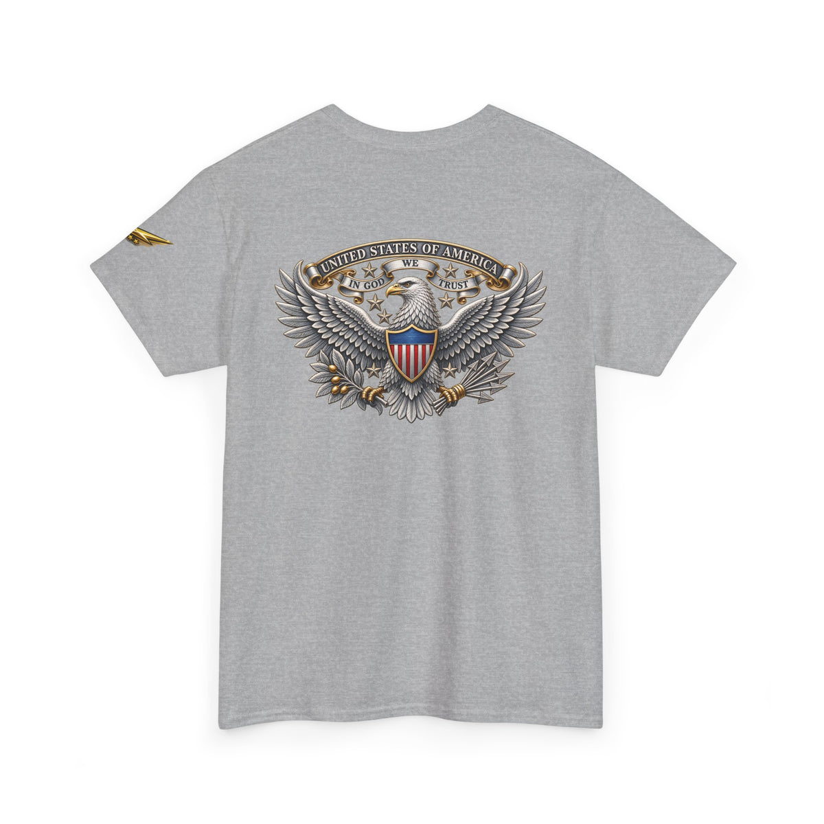 Patriotic Eagle Graphic Tee – American Shield Front & Back T‑Shirt