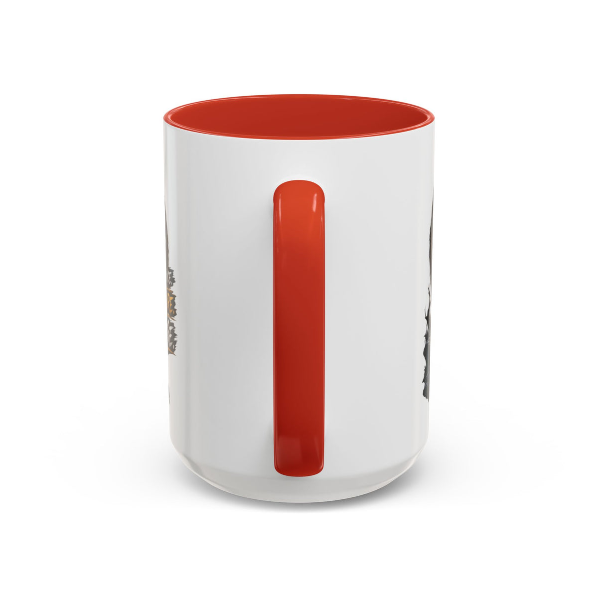 Wolf Graphic Coffee Mug — "Silence Endure Rise" Accent Ceramic Mug (11/15oz)