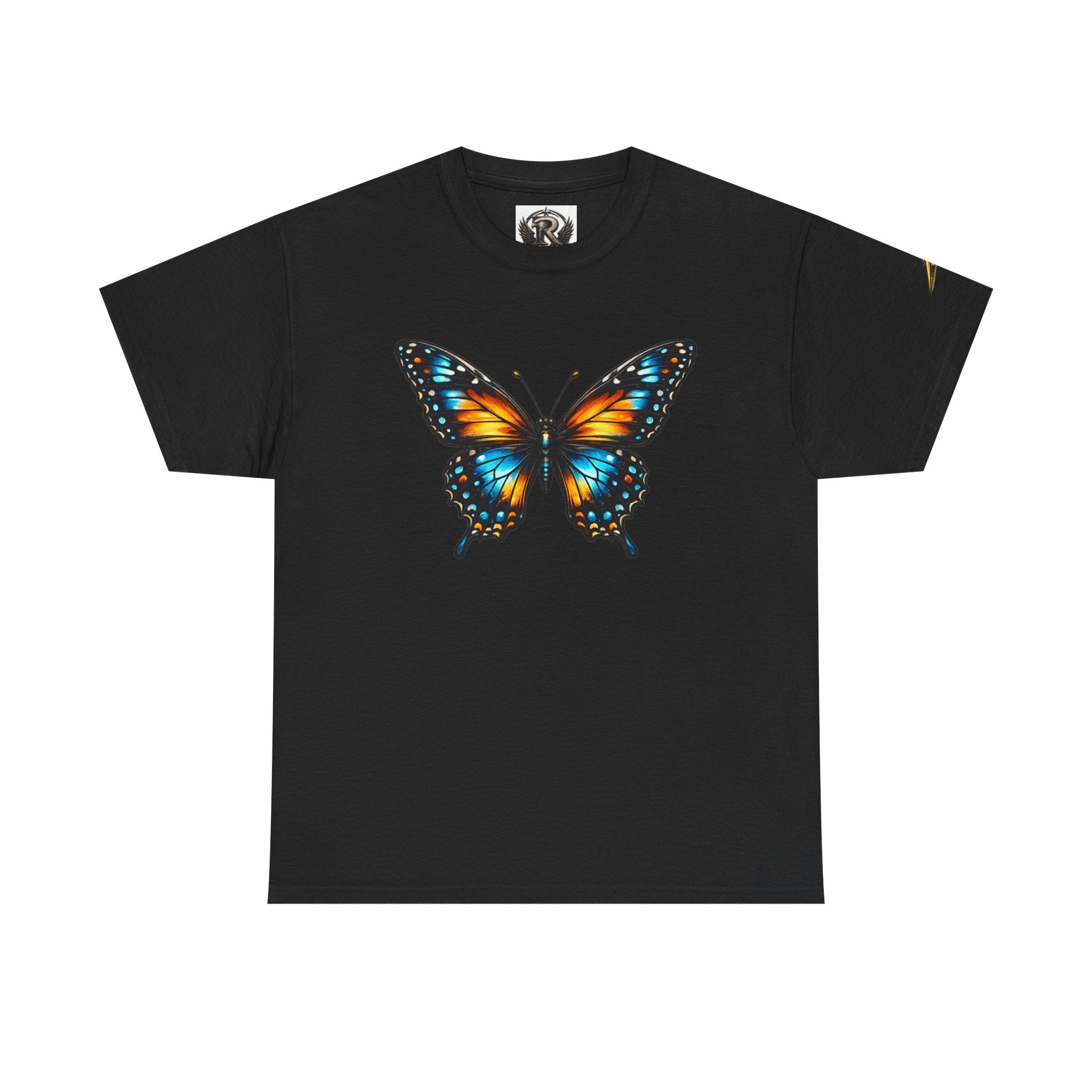 Butterfly Graphic Tee — Vibrant Monarch-Inspired Chest Print