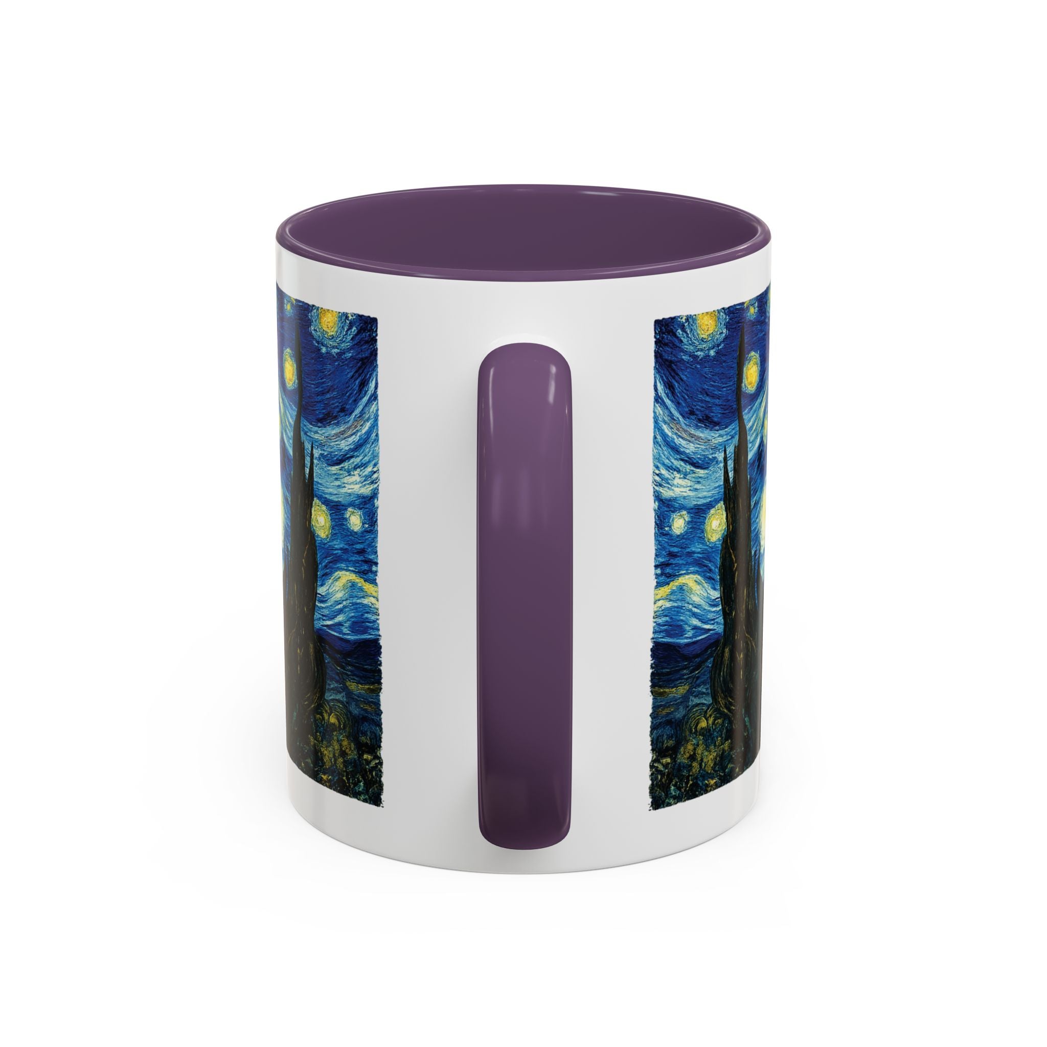 Starry Night Accent Coffee Mug — Van Gogh Style Night Sky Coffee Cup (11/15oz)